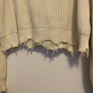 forever 21 distressed sweater